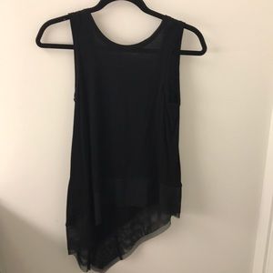 Black BCBG Low Back Shirt